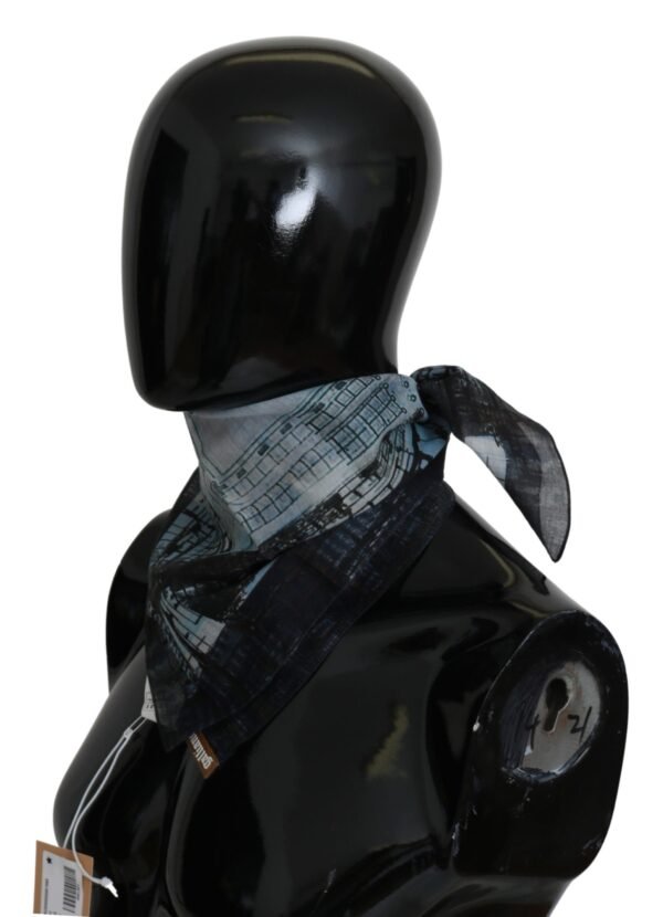 John Galliano Chic Multicolor Cotton Men's Scarf - Image 2
