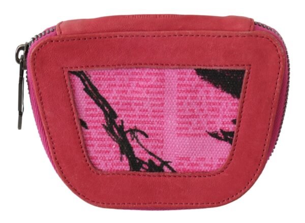PINKO Elegant Pink Fabric Coin Women Wallet