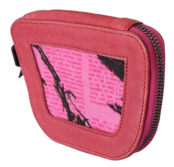 PINKO Elegant Pink Fabric Coin Women Wallet - Image 4