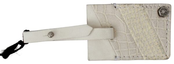 GF Ferre Elegant Beige Leather Keychain - Image 2