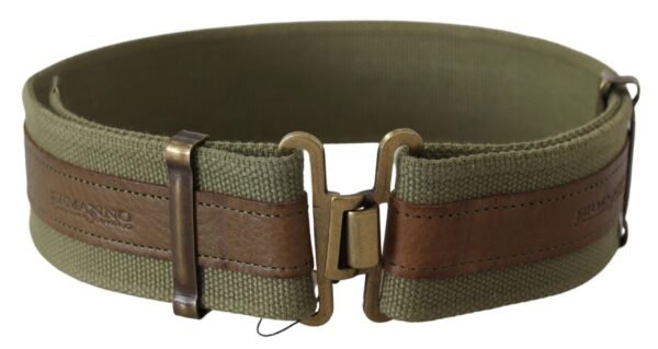 Ermanno Scervino Chic Army Green Rustic Belt - Image 3