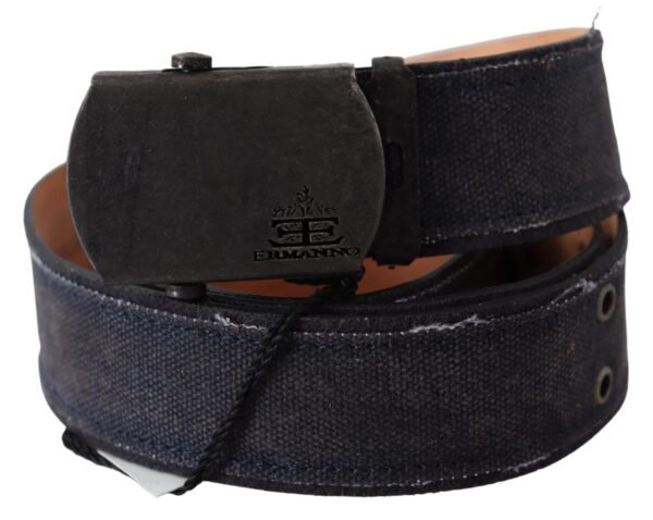 Ermanno Scervino Chic Blue Leather Waist Belt - Image 2