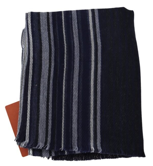 Missoni Chic Multicolor Wool Silk Striped Scarf - Image 4