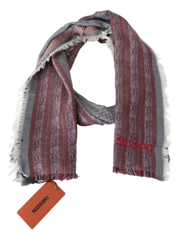 Missoni Chic Multicolor Wool Blend Designer Scarf - Image 3