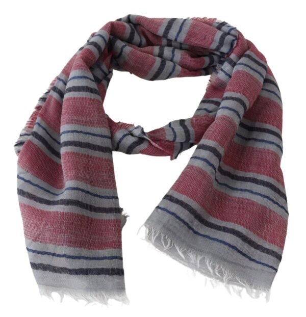 Missoni Elegant Multicolor Striped Wool Scarf - Image 3