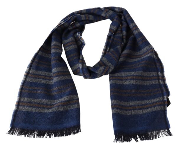 Missoni Chic Multicolor Wool Scarf Unisex Fringed Design - Image 2