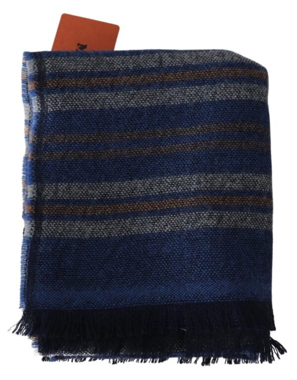 Missoni Chic Multicolor Wool Scarf Unisex Fringed Design - Image 3