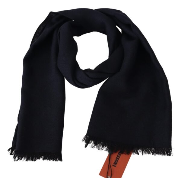 Missoni Elegant Black Wool Unisex Scarf - Image 3
