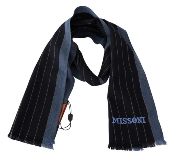 Missoni Chic Striped Wool-Silk Unisex Scarf - Image 3