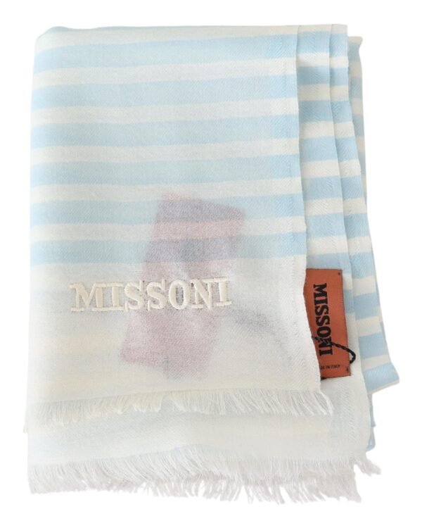 Missoni Elegant Cashmere Scarf with Linear Design - Image 3