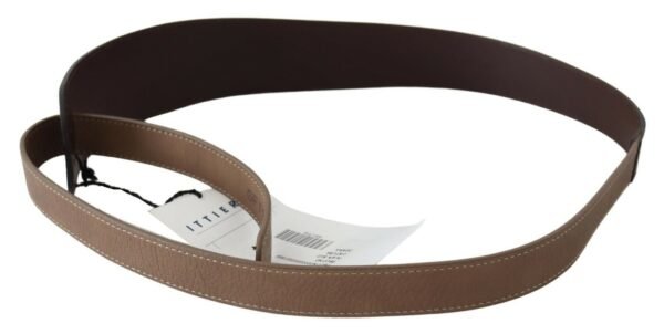 GF Ferre Elegant Dark Brown Braided Leather Belt - Image 2