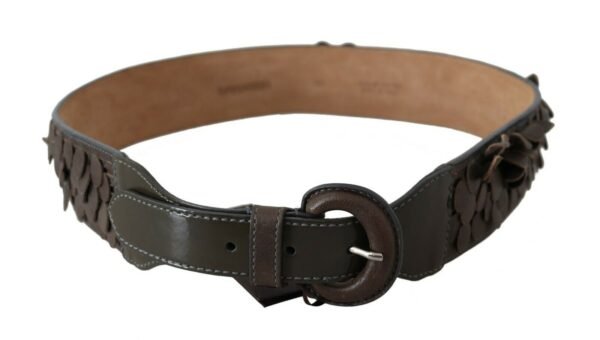 Ermanno Scervino Chic Brown Fringed Leather Fashion Belt - Image 2