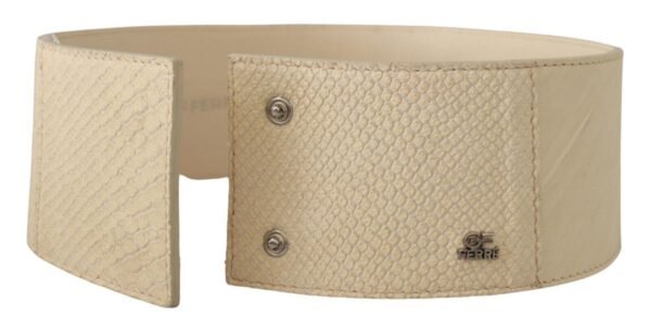 GF Ferre Elegant Off-White Fashion Belt - Image 4