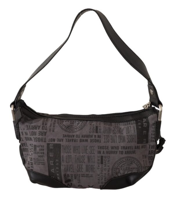 WAYFARER Chic Gray Fabric Shoulder Handbag - Image 3