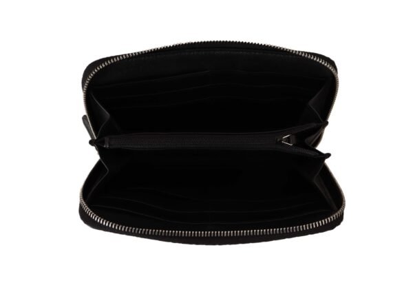 Gucci Elegant Black Leather Zip-Around Wallet - Image 4