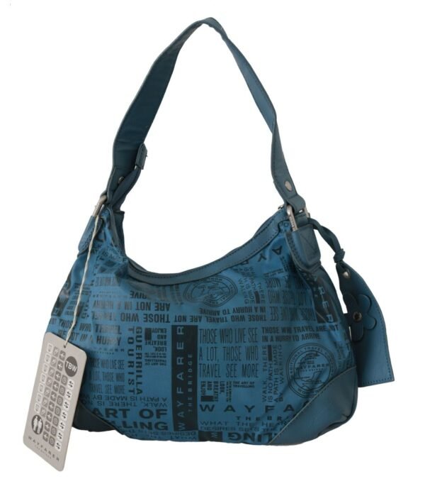 WAYFARER Chic Blue Fabric Shoulder Bag - Perfect for Everyday Elegance - Image 3