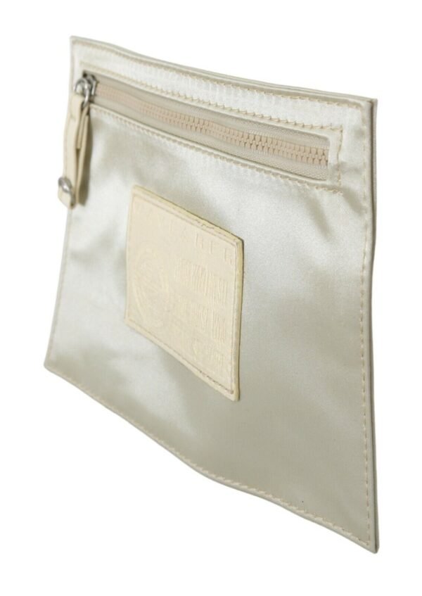 WAYFARER Elegant White Fabric Coin Wallet - Image 2
