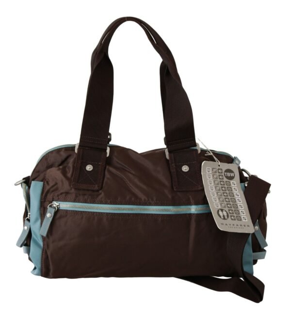 WAYFARER Elegant Duffel Travel Bag in Earthy Brown - Image 3