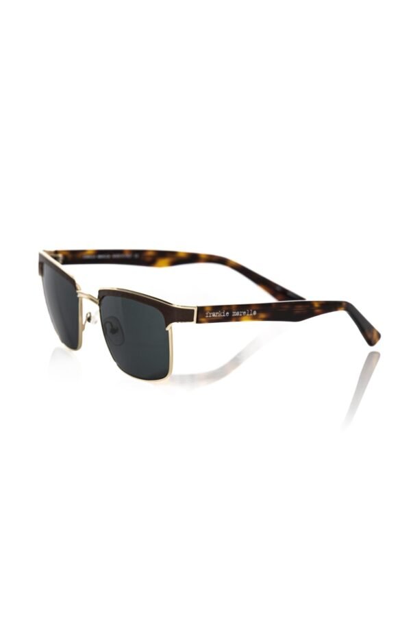 Frankie Morello Brown Metallic Men's Sunglass - Image 2