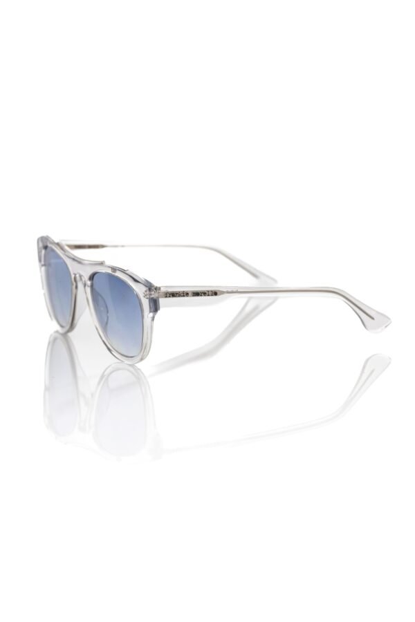 Frankie Morello White Acetate Men Sunglass - Image 2