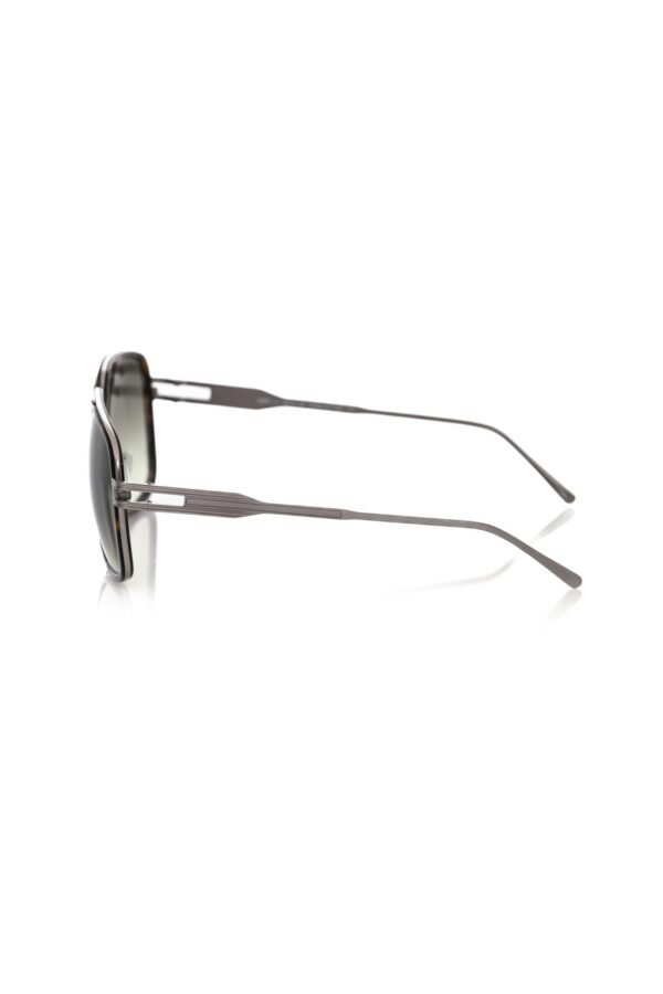 Frankie Morello Brown Metallic Fiber Men Sunglass - Image 3