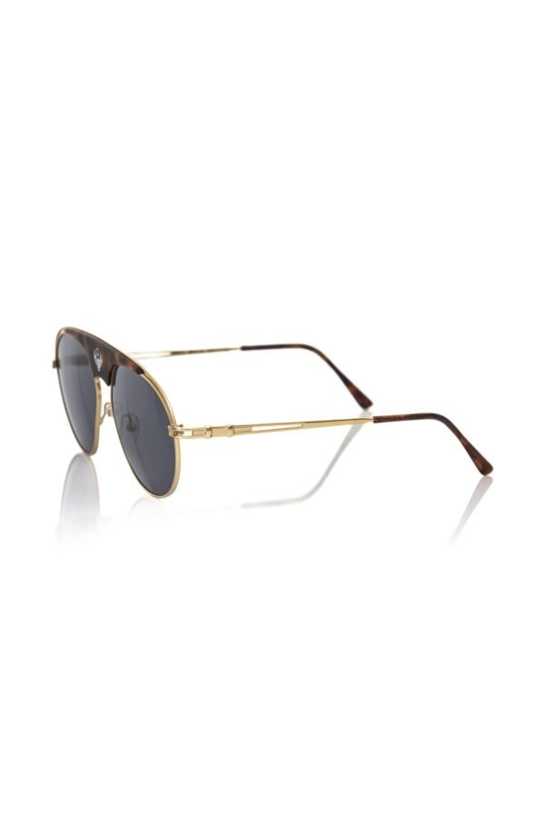 Frankie Morello Brown Metallic Sunglass for Men - Image 2