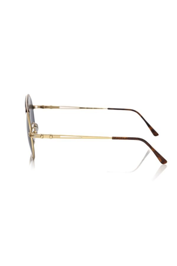 Frankie Morello Brown Metallic Sunglass for Men - Image 3