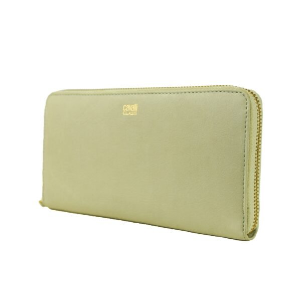 Cavalli Class Gray Calfskin Women Wallet - Image 2