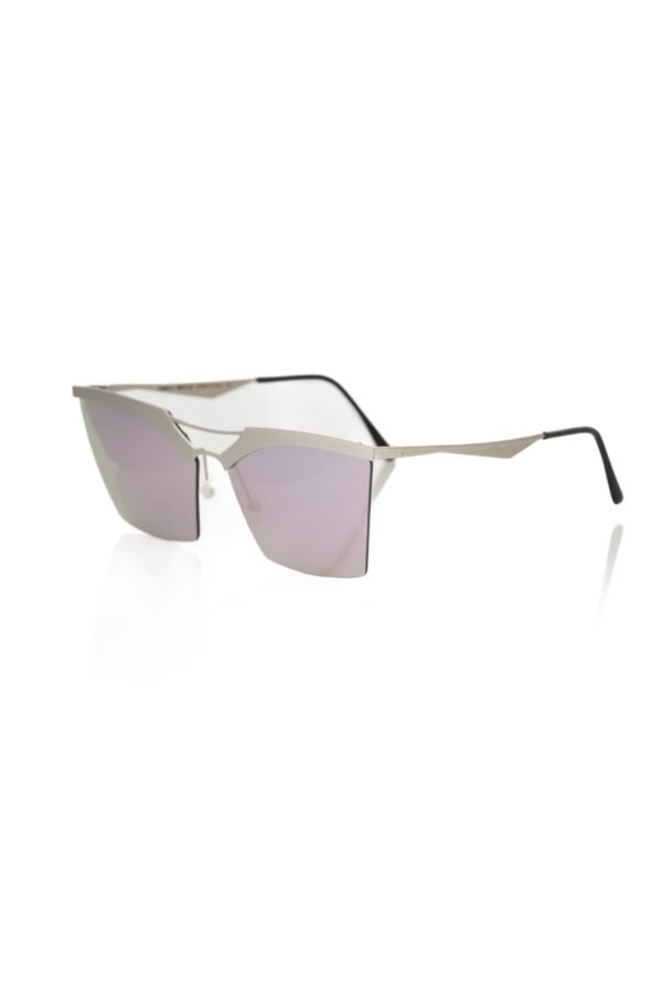 Frankie Morello Silver Metallic Women's Sunglass - Image 2