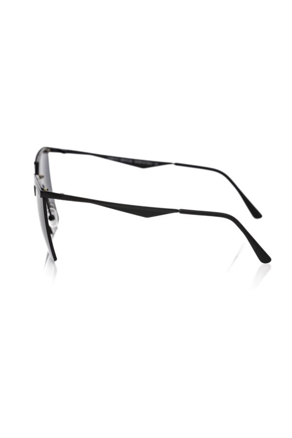 Frankie Morello Black Metallic Women's Sunglass - Image 3
