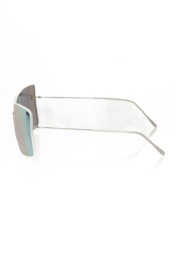 Frankie Morello Silver Metallic Women Sunglass - Image 3