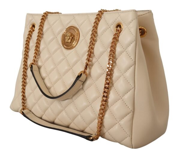 Versace Elegant Quilted Nappa Leather Tote - Image 2