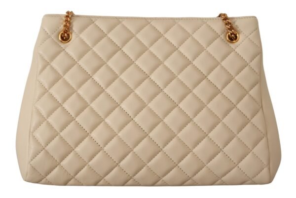 Versace Elegant Quilted Nappa Leather Tote - Image 3