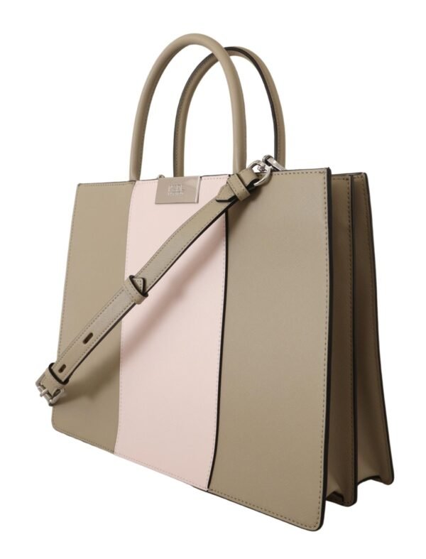 Karl Lagerfeld Elegant Sage Green Tote Shoulder Bag - Image 2