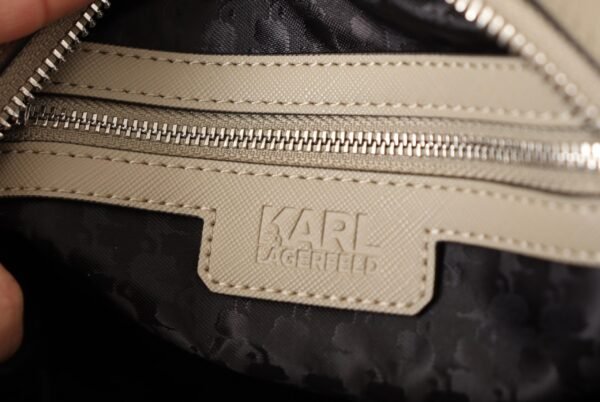 Karl Lagerfeld Elegant Green Shoulder Handbag - Image 8