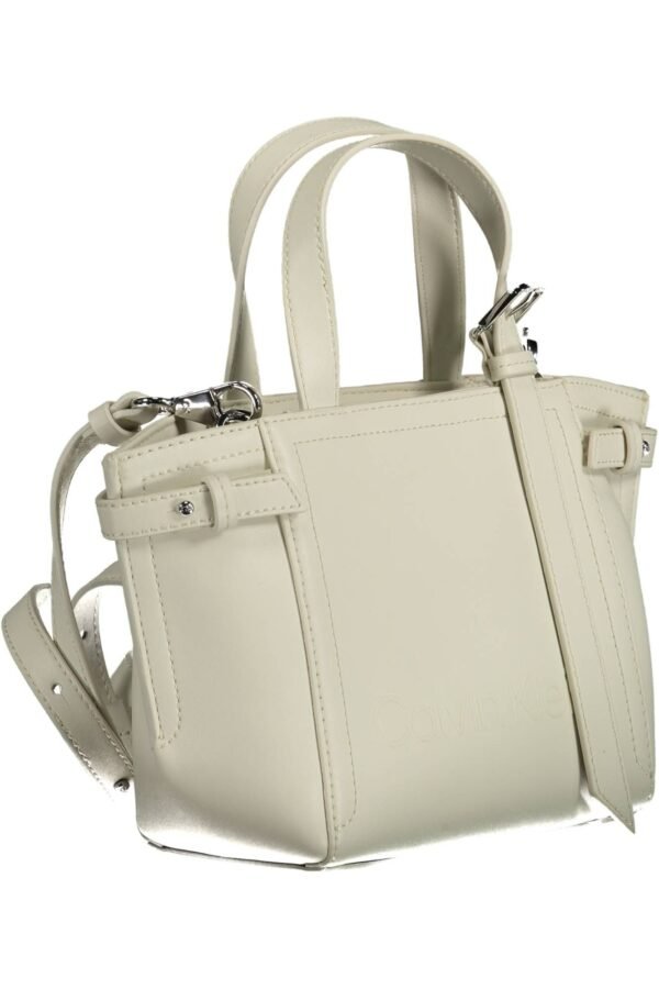 Calvin Klein White Polyester Women Handbag - Image 3
