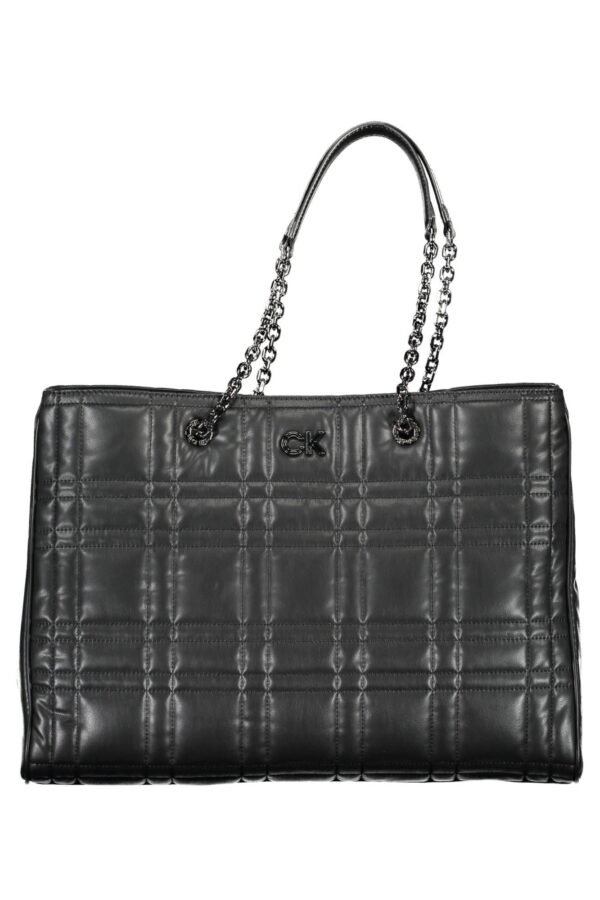 Calvin Klein Black Women Handbag Pleated