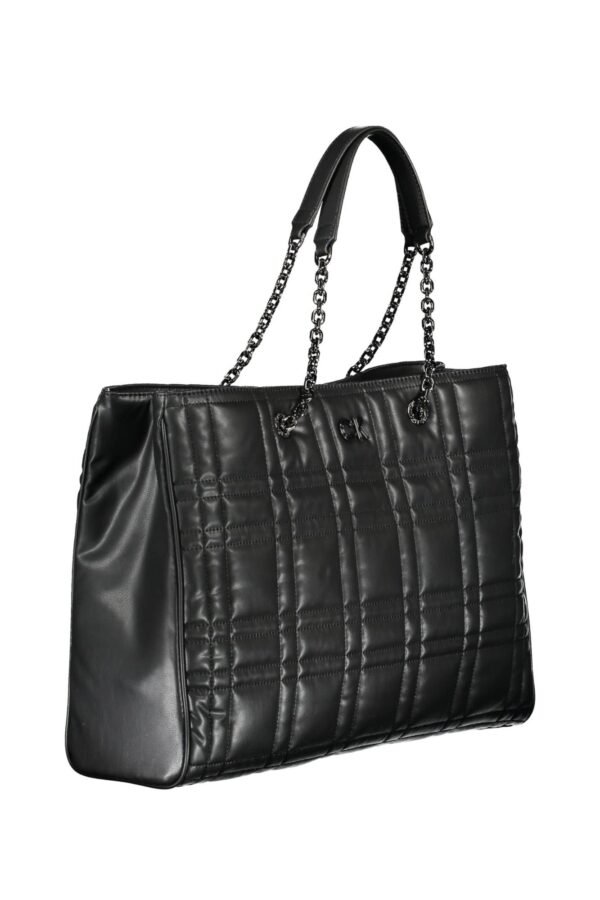 Calvin Klein Black Women Handbag Pleated - Image 3