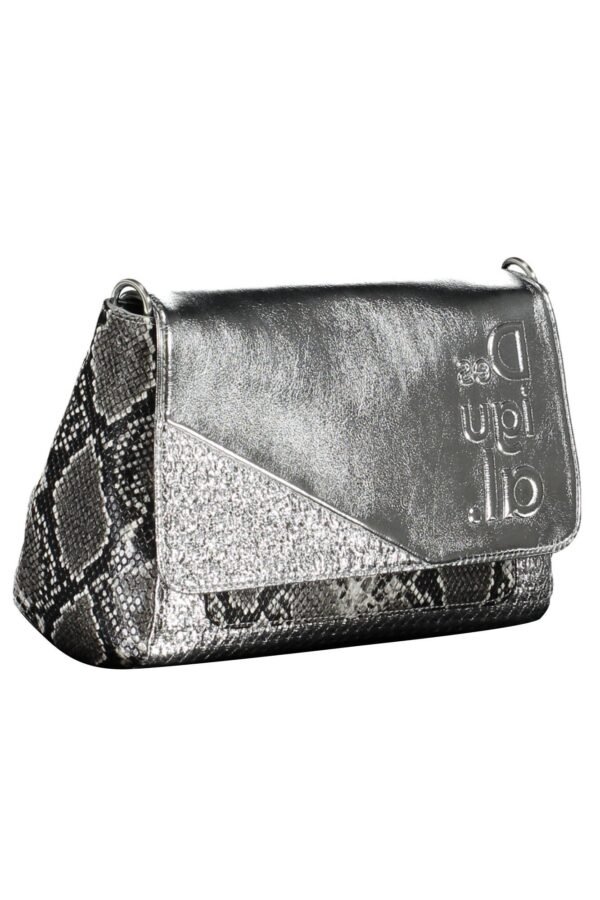 Desigual Silver Polyethylene Women Handbag - Image 3