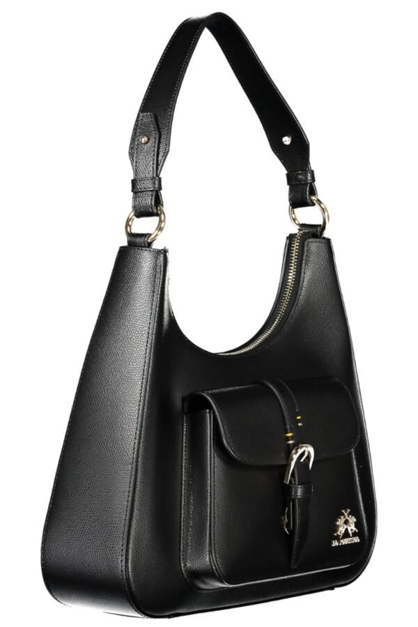 La Martina Black Leather Women Handbag - Image 3