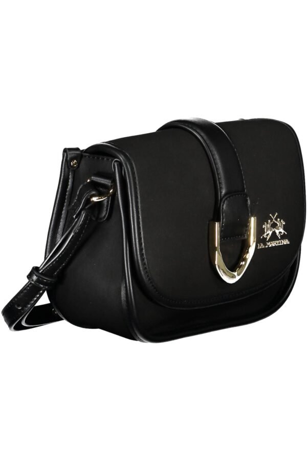 La Martina Black Polyethylene Women Handbag - Image 3