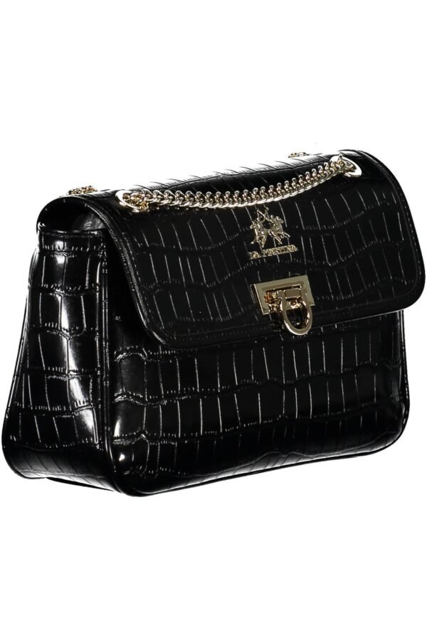 La Martina Black Polyethylene Women Handbag - Image 3