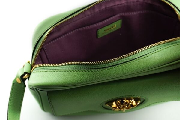 Versace Elegant Mint Green Leather Camera Case Bag - Image 4