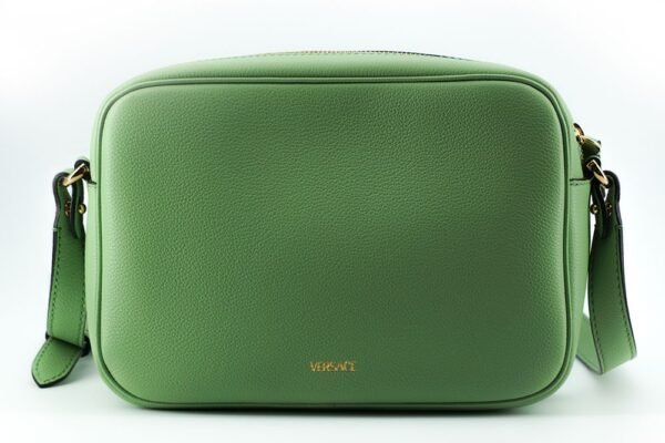Versace Elegant Mint Green Leather Camera Case Bag - Image 2