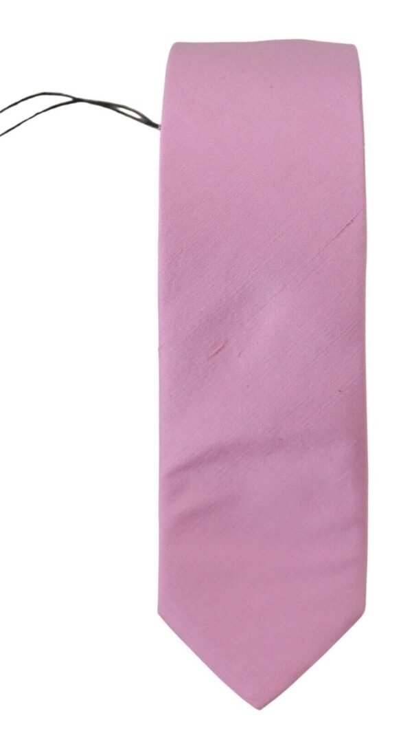 Daniele Alessandrini Elegant Silk Men's Tie in Pink - Image 3