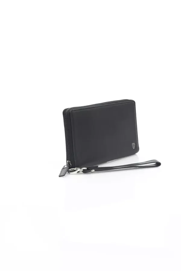 Automobili Lamborghini Black Leather Men Wallet - Image 2