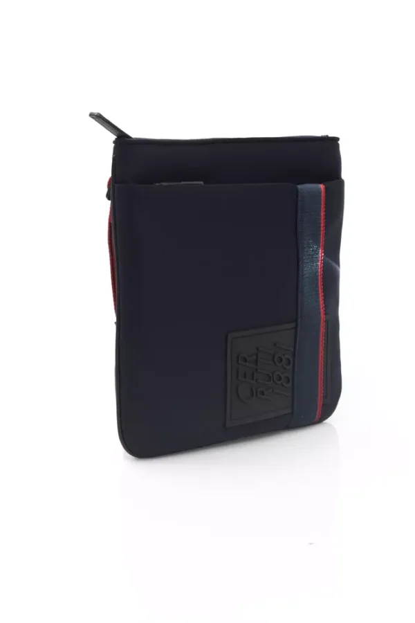 Cerruti 1881 Blue Polyester Men Messenger Bag - Image 2