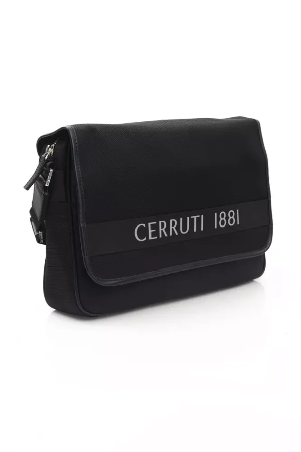 Cerruti 1881 Black Nylon Men Messenger Bag - Image 2