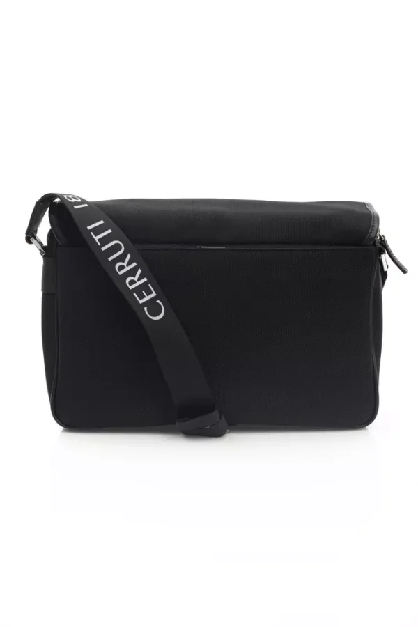 Cerruti 1881 Black Nylon Men Messenger Bag - Image 3