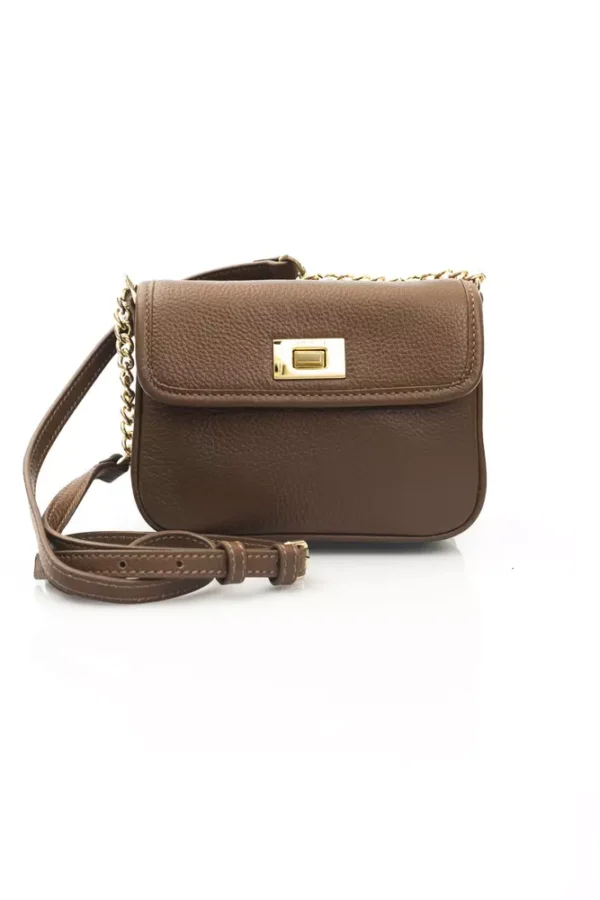 Cerruti 1881 Brown Leather Women Crossbody Bag - Image 3